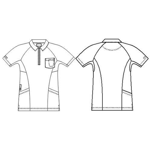 RK−5292 ニットシャツ 紺 M