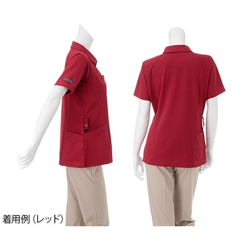 RK−5292 ニットシャツ レッド S