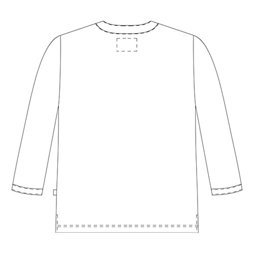 301−42 ニット検診衣上衣LL緑×灰