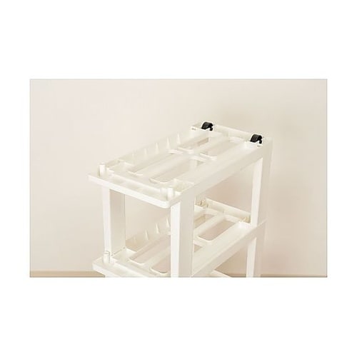 ピットスリムストッカー 3段 ホワイト
