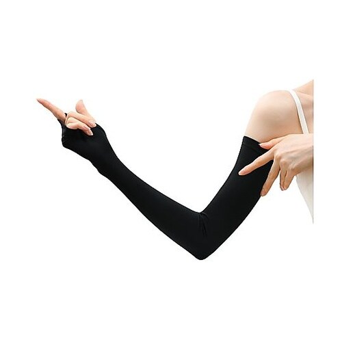 フィットスタイル 指なしロング手袋 ブラ