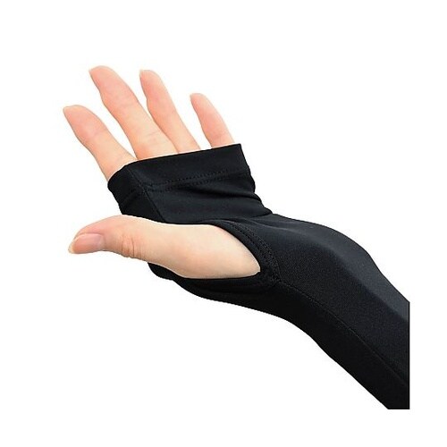 フィットスタイル 指なしロング手袋 ブラ