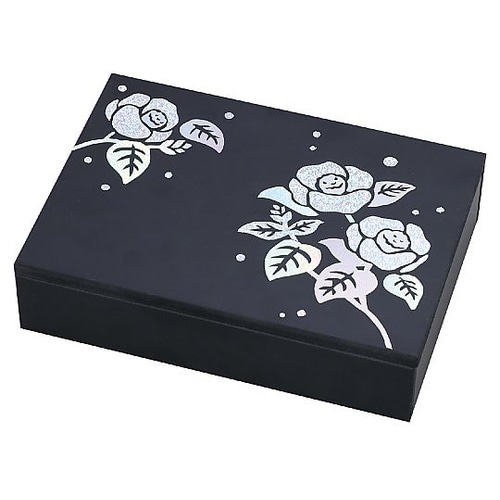 らでんシール 黒彫板ハガキ箱 38226