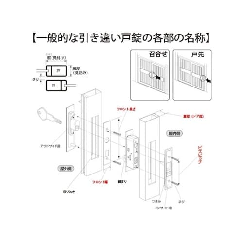 KH−215 引違錠 トステム