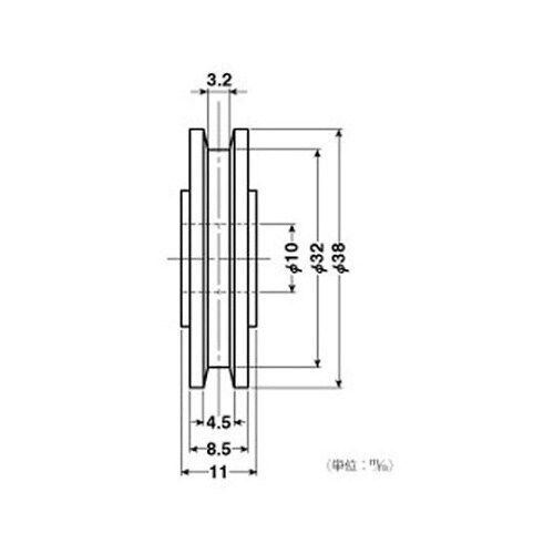 EKK0010 公団・公社用取替戸車のみ