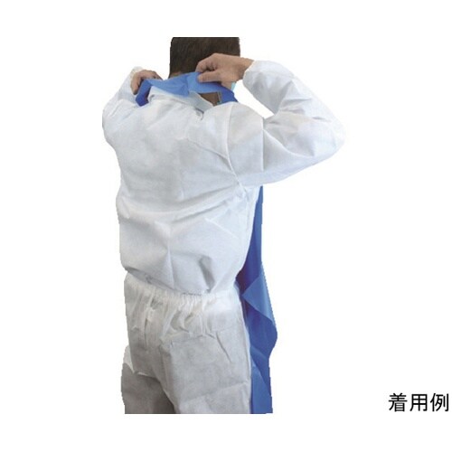 HPKBBS 抗菌バリカルエプロン 青S