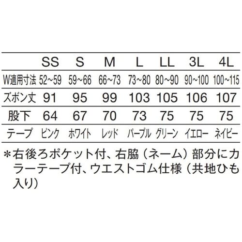 155−91 4L手術スラックス