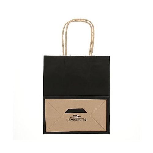 003266304 手提げ紙袋未晒黒C