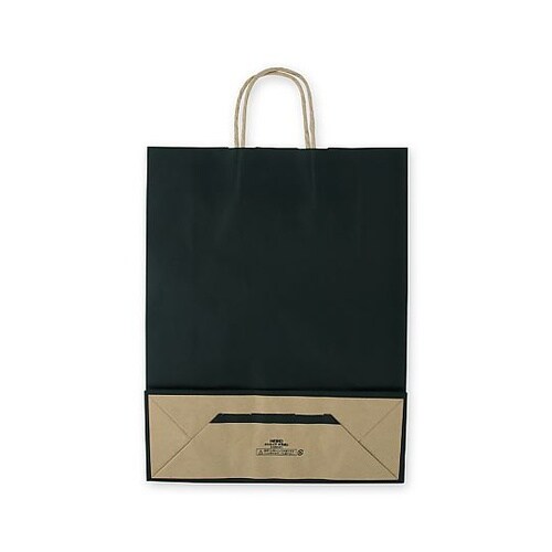 003201411 手提げ紙袋未晒黒C
