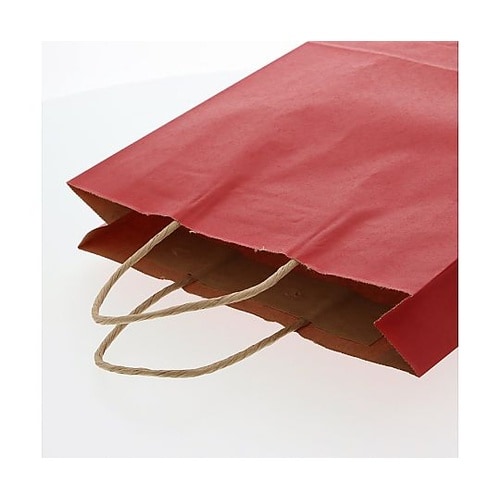 003276803 手提げ紙袋未晒赤C