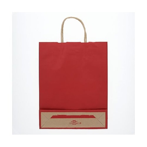 003276803 手提げ紙袋未晒赤C