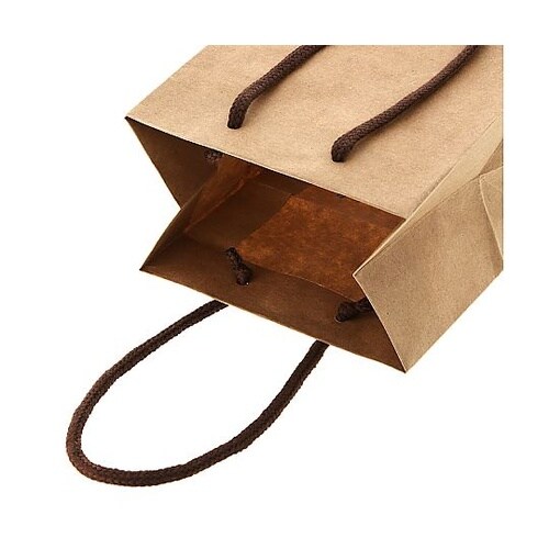 手提げ紙袋 カラーチャームバッグ クラフ