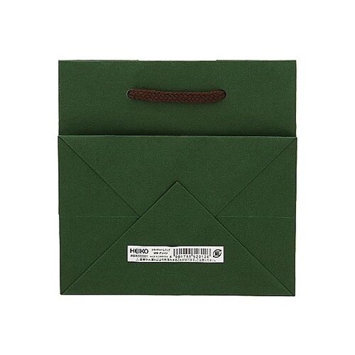 手提げ紙袋 カラーチャームバッグ グリー