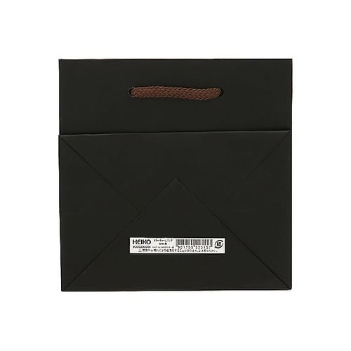 手提げ紙袋 カラーチャームバッグ 黒 1