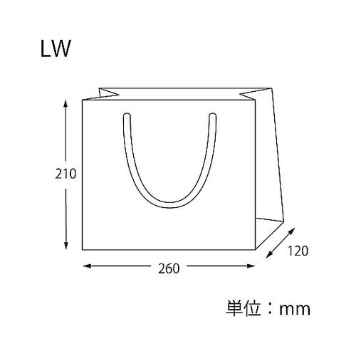 手提げ紙袋 カラーハンドルバッグ LW