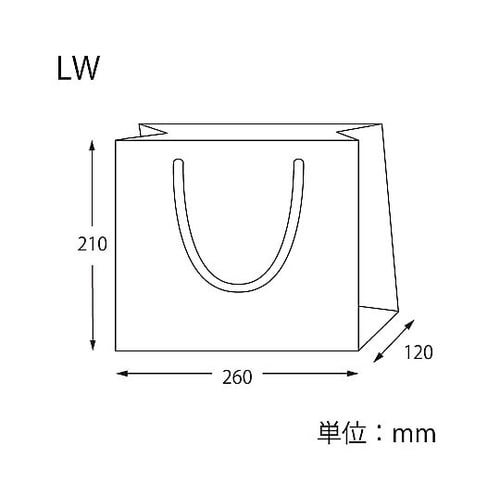 手提げ紙袋 カラーハンドルバッグ LW