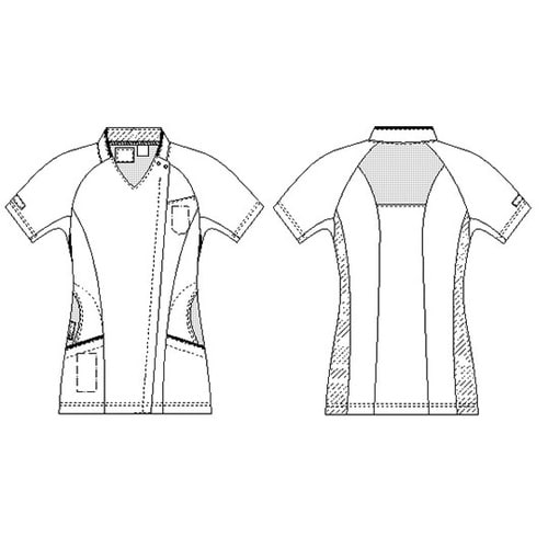 LX5377女子スクラブTネイビーM