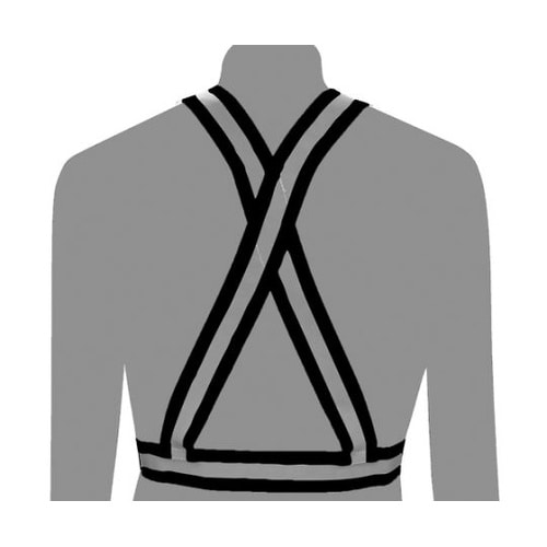 TGV40BK 伸縮安全ベスト ブラック