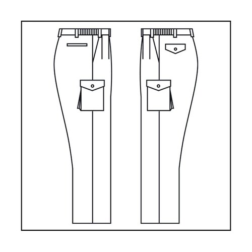 通年作業服 男女共用 E/Cカーゴスラッ