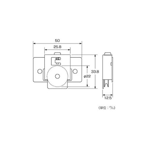 OM711K2 網戸用取替戸車立山外付用