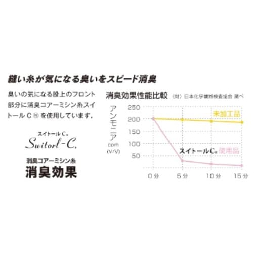 冷感消臭 ロングパンツ ブラック 3L