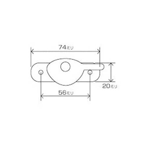 21L クレセント錠 日鐵サッシ用