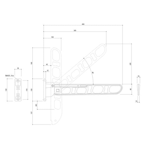 SK−46TMS−BCバルコニー物干金物