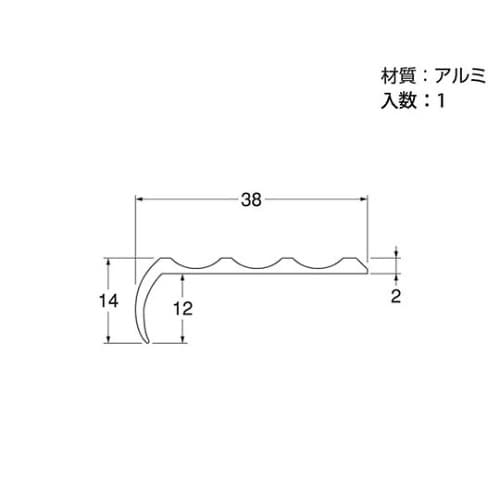 17064 アルミノンスリップ シルバー