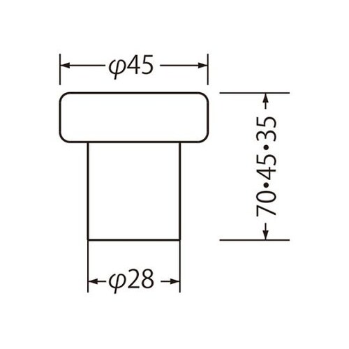RB−6 ラジアル戸当り床付70ミリWH