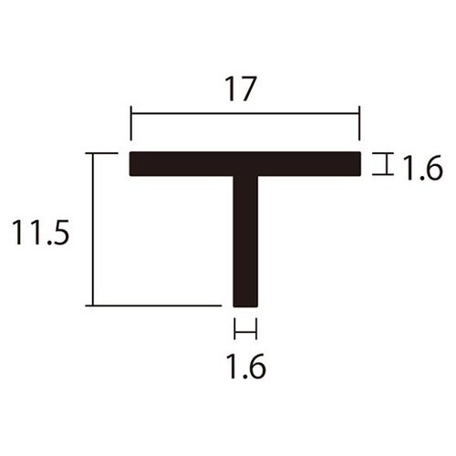 T型2m1.6×17×11.5銀2本