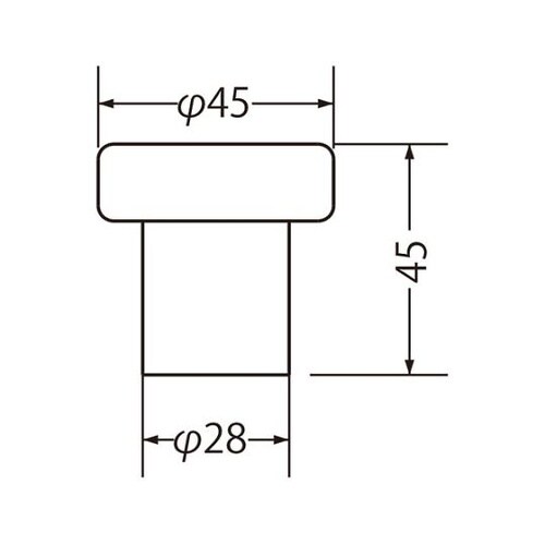 RA−3ラジアル戸当り床付45ブラック