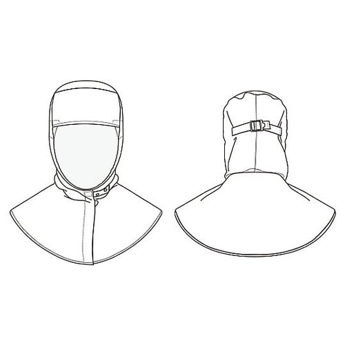 クリーンルーム用フード メッシュマスク対