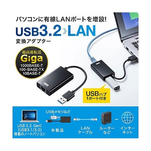 LANアダプター(TypeA/ブラック)