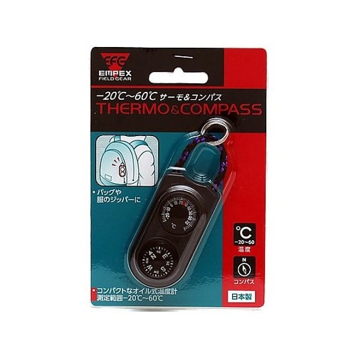 30x12x60mm 温度計付コンパス
