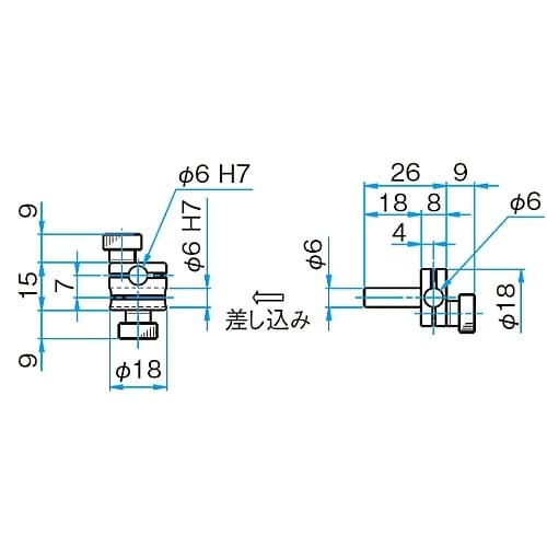 CRHN−6−6 回転式クロスクランプ