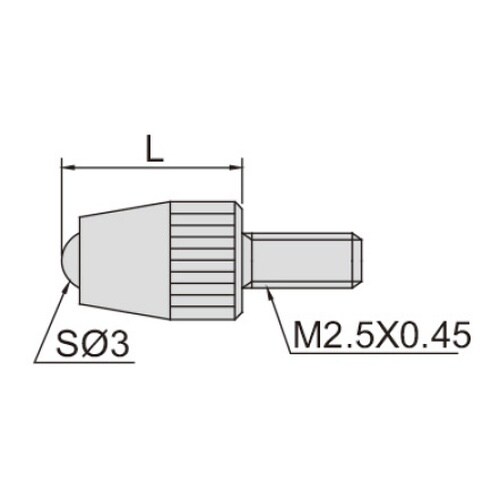 ダイヤルゲージ用測定子