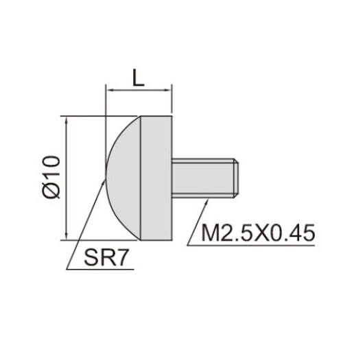 ダイヤルゲージ用測定子