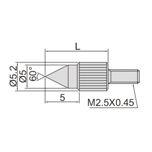 ダイヤルゲージ用測定子