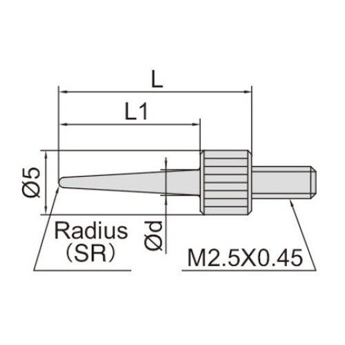 ダイヤルゲージ用測定子