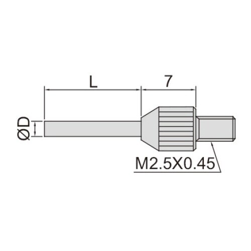 ダイヤルゲージ用測定子