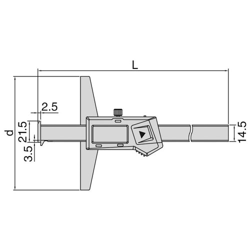 ダブルフック付デプスゲージ