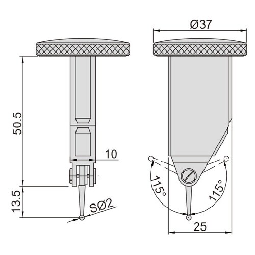 垂直型テストインジケータ