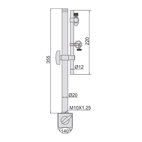 マグネットベース 微動調整機能付