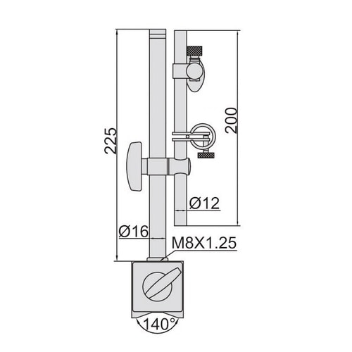 マグネットベース 微動調整機能付