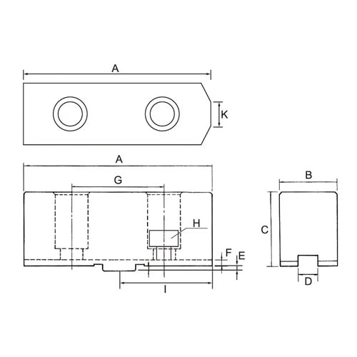 北川鉄工所スクロールチャック用生爪 SBS