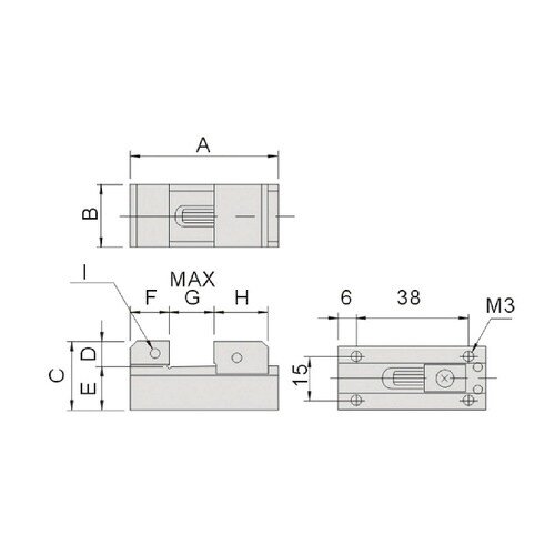 ステンレス製精密小型バイス