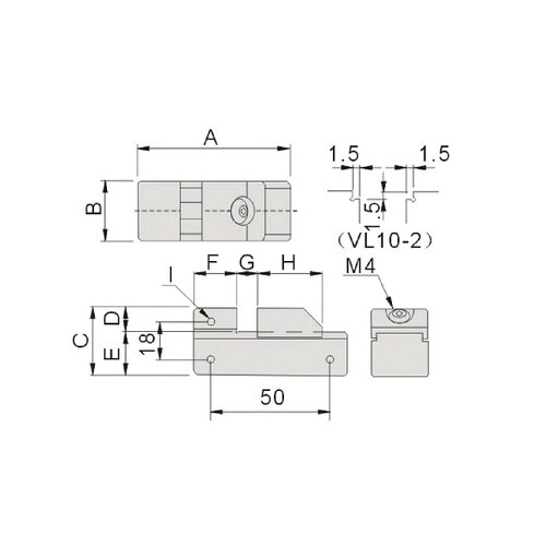 ステンレス製精密小型バイス