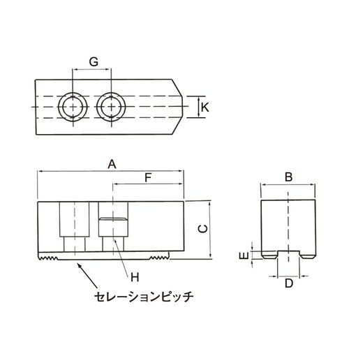豊和工業油圧チャック用生爪 H01MA