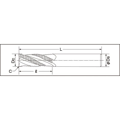 4枚刃超硬ラフティング ファインピッチ・不等分割