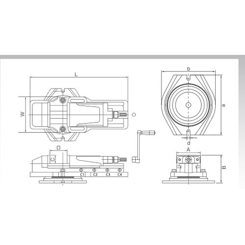 F型油圧マシンバイス